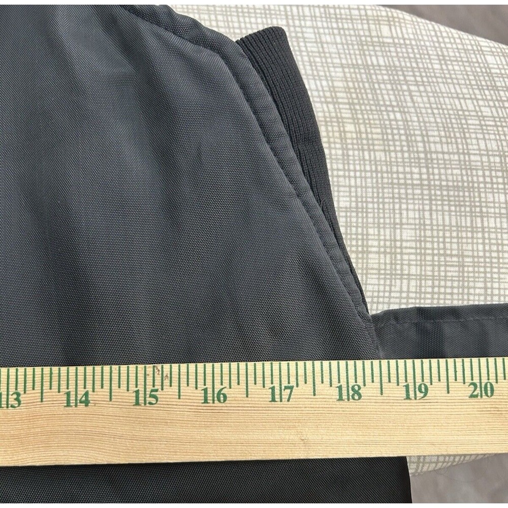 Vintage John Deere Bib Snowpant Overalls 36x31 Farm Chore Unisex Black Talon Zip - Picture 11 of 12